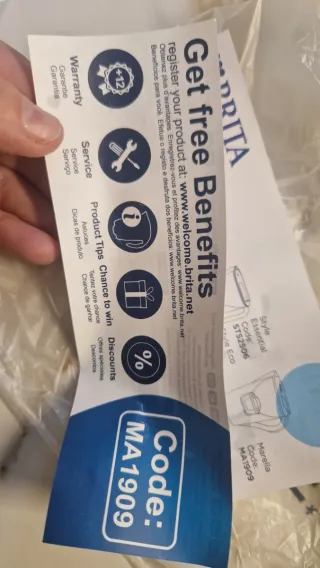 Piezas repuesto y tapa Brita Marella