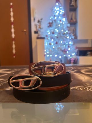 Set 2 Cinture Diesel Fibbia Logo