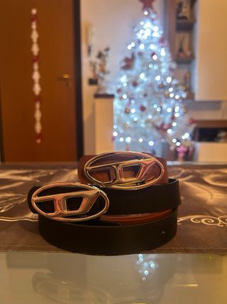 Set 2 Cinture Diesel Fibbia Logo