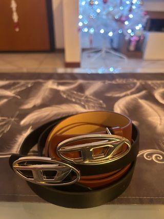 Set 2 Cinture Diesel Fibbia Logo