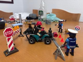 Playmobil Control Policial con Perro y Moto
