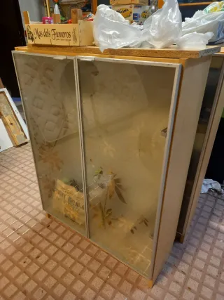 3 Vetrine Ikea in Cristallo e Legno