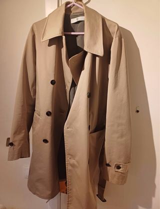 Gabardina Uniqlo Jil Sander Hombre Gris L