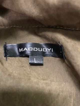 Cazadora verde lentejuelas talla L