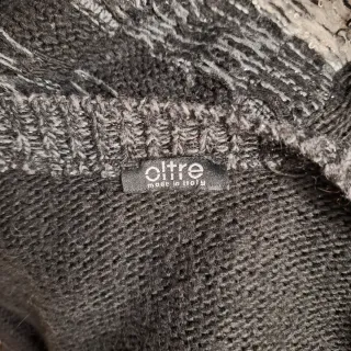 Maglione donna smanicato a righe