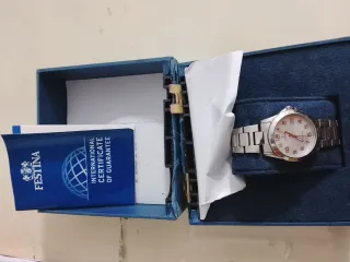 Reloj Festina Mujer Plata y Blanco