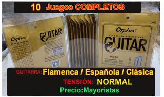 10 Juegos Cuerdas Guitarra FLAMENCA Orphee NX36