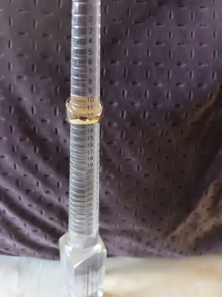 Anillo Acero Chapado Oro