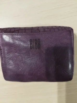 Monedero BIBA morado efecto piel cocodrilo