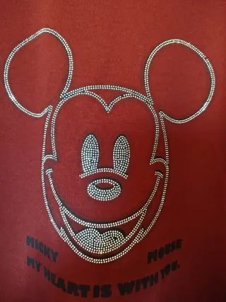 Sudadera Mickey Brillos con animal  print Talla gr