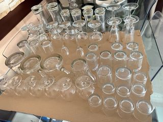 Juego de vasos de cristal