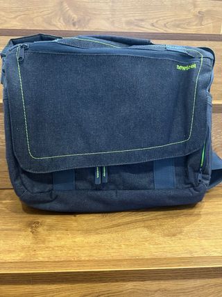 Maletín Newfeel azul y verde para portátiles