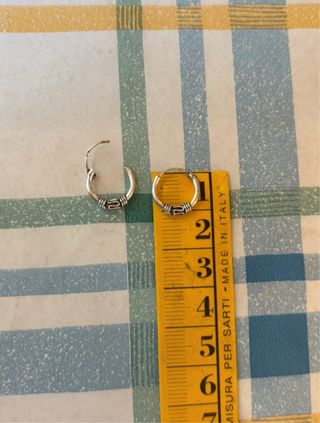 orecchini cerchio piccolo argento 925