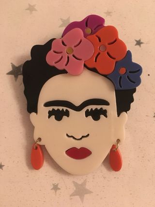 Broche Frida Kahlo, anillos y colgante