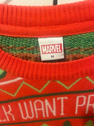 Jersey Navideño Marvel Hulk Talla M