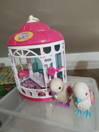 Pajaritos parlanchín con jaula Little Live Pets