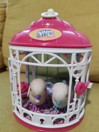 Pajaritos parlanchín con jaula Little Live Pets