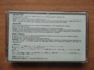 Cinta Limpiadora Cassette TDK HCL-1