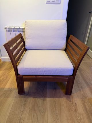 Sillón Ikea Applaro Madera y Tela