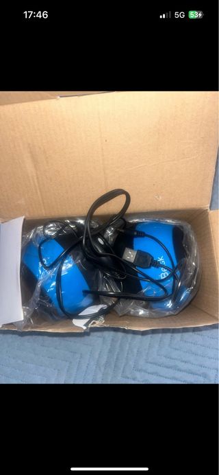 Altavoces de Escritorio Azul y Negro