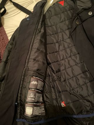 Chaqueta de moto Dainese negra larga talla 48