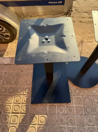 Mesas de bar madera y metal oferton!!