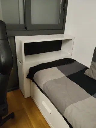 Letto convertibile da singolo a matrimoniale con cassetti + 2 materassi