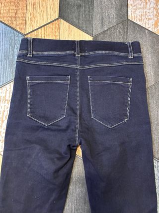 Pantalón Stradivarius Azul Skinny Stretch