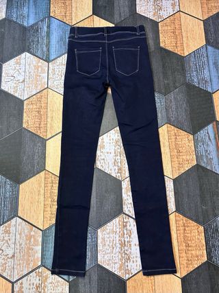 Pantalón Stradivarius Azul Skinny Stretch