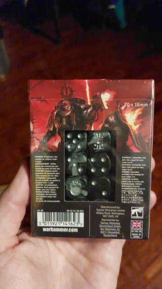warhammer 40000 deathwatch dice set sealed