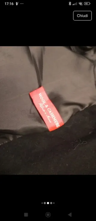 Cappotto Charles Valentino nero taglia 46