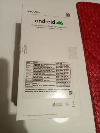 OPPO A16S blu impeccabile. Nella sua scatola. Copertina regalo