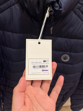 Abrigo Valecuatro plumífero azul