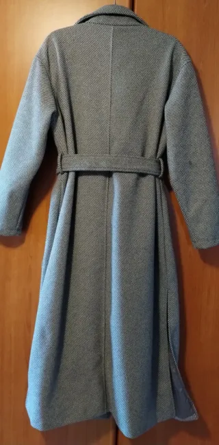 Cappotto lungo grigio donna