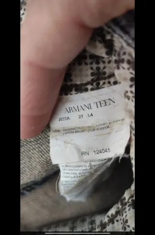 Jeans Armani Teen. Tg 14 anni. Blu