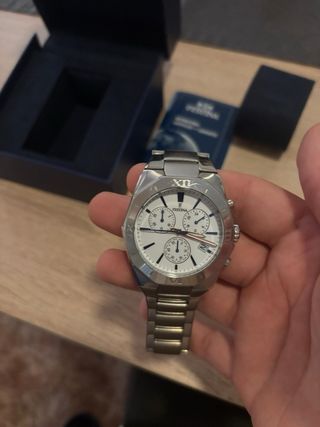 Reloj Festina Cronógrafo Blanco y Plateado