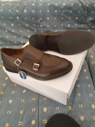 Scarpe uomo ROAD 3 vera pelle doppia fibbia