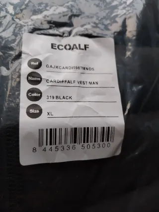 Chaleco Ecoalf Negro Talla XL hombre