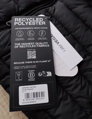 Chaleco Ecoalf Negro Talla XL hombre