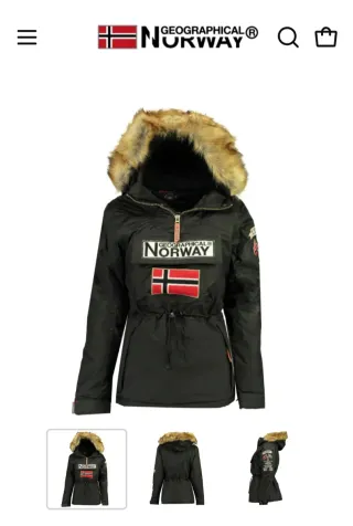 Chaqueta Geographical Norway Mujer Negra