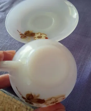 Juego tazas Café Arcopal Vintage"Flor de Almendro"