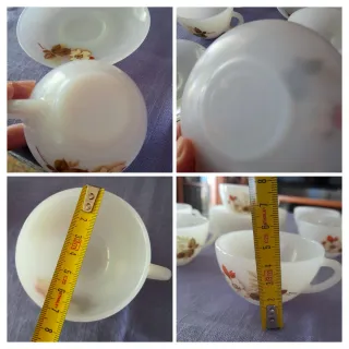 Juego tazas Café Arcopal Vintage"Flor de Almendro"