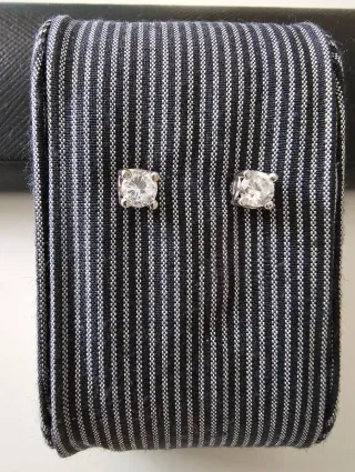 Pendientes de plata con circonitas