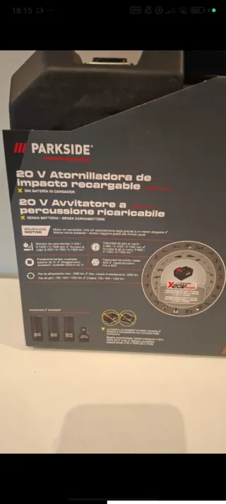 Llave de impacto Parkside 20V 1898Nm