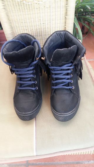 Botines cuña interior H&D T. 35 negros