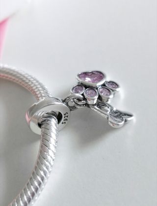 CHARM PERRO HUESO COLGANT ROSA PARA PANDORA CAJA