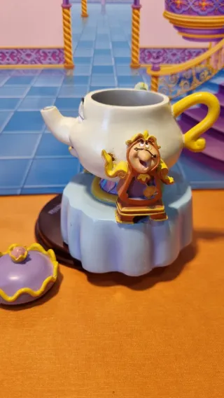Tetera y tazas Bella y Bestia musical