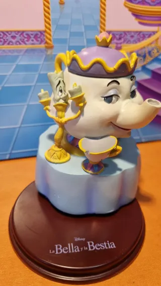 Tetera y tazas Bella y Bestia musical