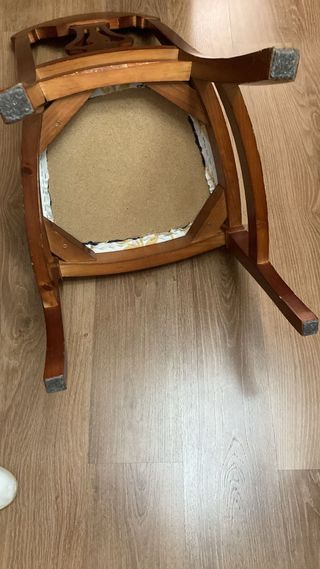 Silla de salón de madera maciza