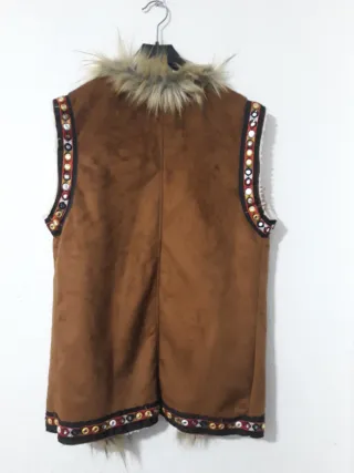 Chaleco Vinceotto Marrón con Detalles